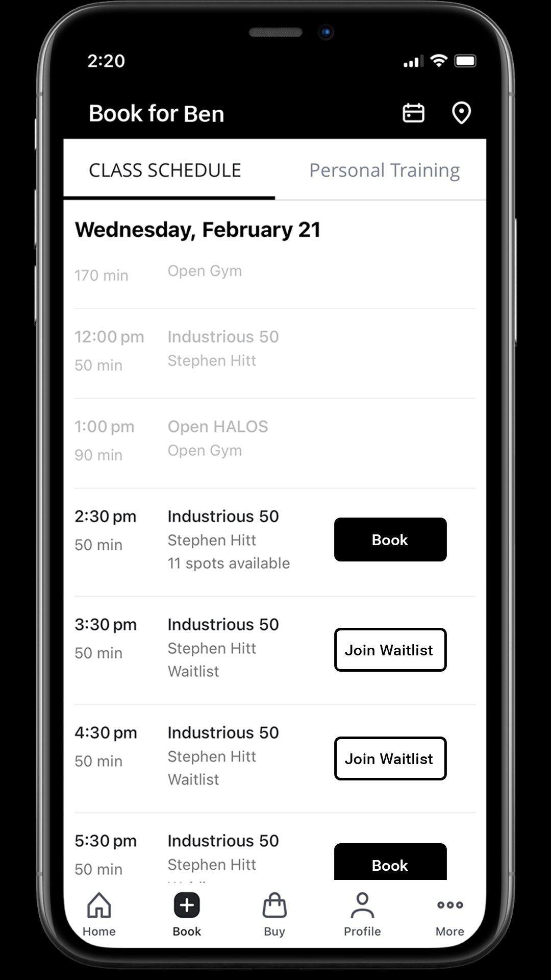 Industrious Mobile App